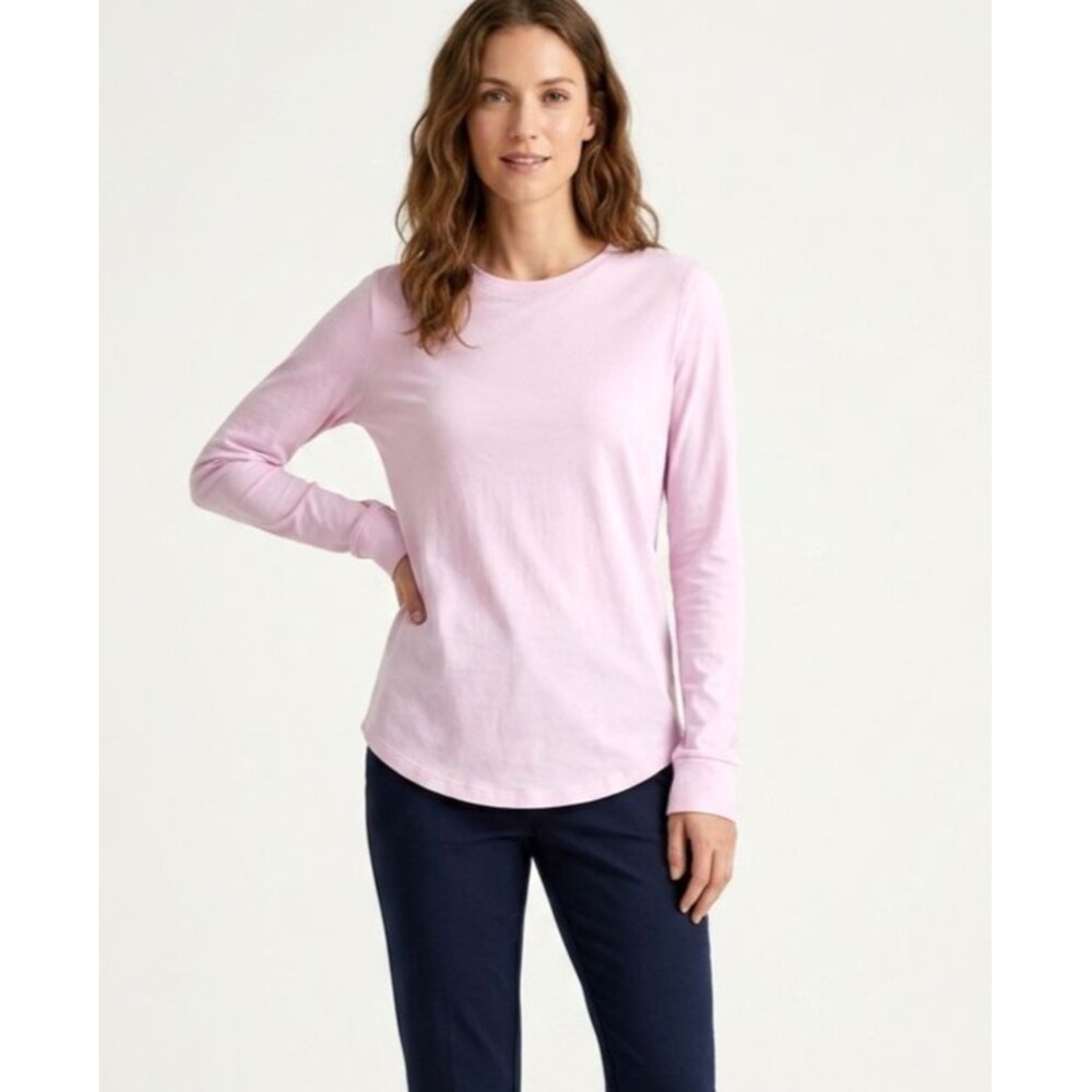Lululemon Light Pink Long Sleeve High-Neck Active Tee — Size S